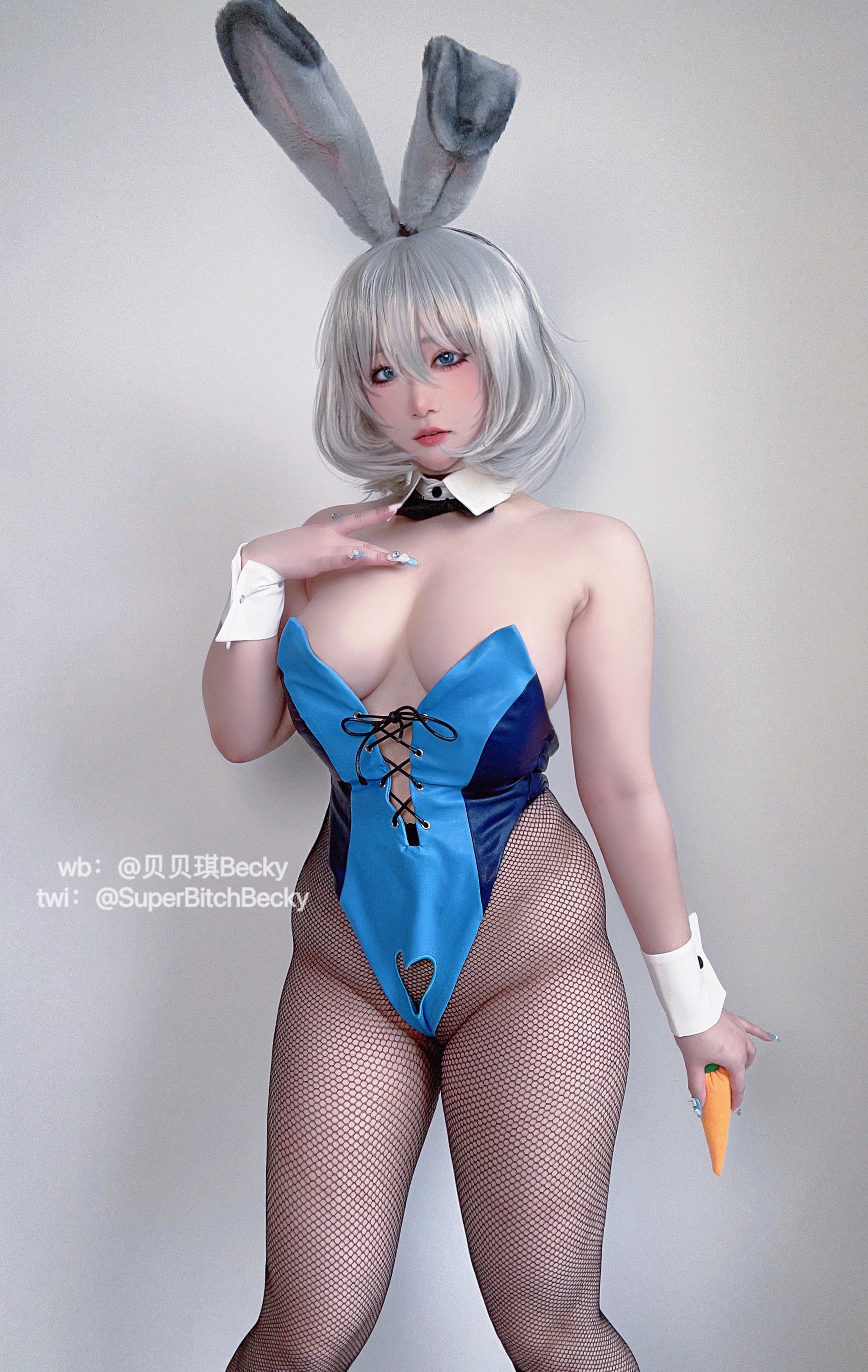 贝贝琪Becky - NO.002 三色兔女郎 [24P16V]-XikXak
